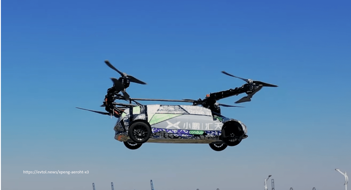 Pierwszy w pełni elektryczny, latający samochód VTOL